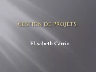 gestion de projets
