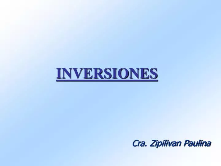 inversiones