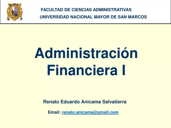 administraci n financiera i