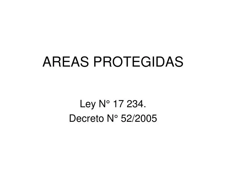 areas protegidas