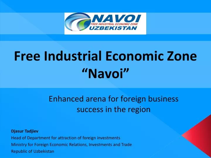 free industrial economic zone navoi