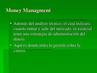 money managment