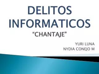 delitos informaticos chantaje