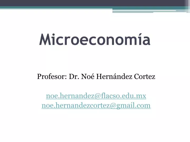 microeconom a