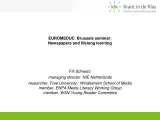 EUROMEDUC Brussels seminar: Newspapers and lifelong learning