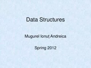 Data Structures