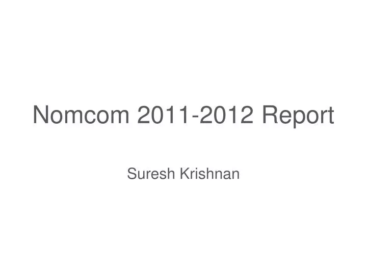 nomcom 2011 2012 report