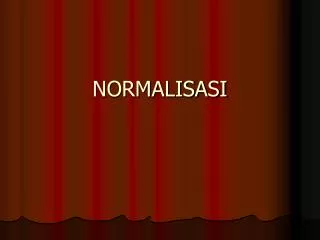 normalisasi