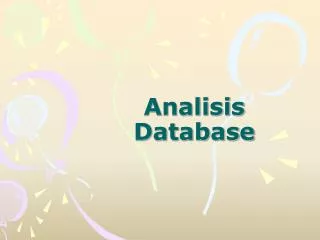 analisis database