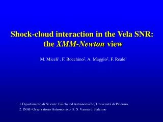 Shock-cloud interaction in the Vela SNR: the XMM-Newton view