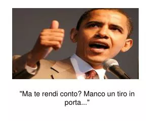 ma te rendi conto manco un tiro in porta