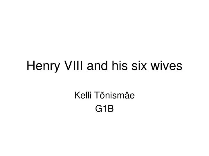 henry viii and his six wives