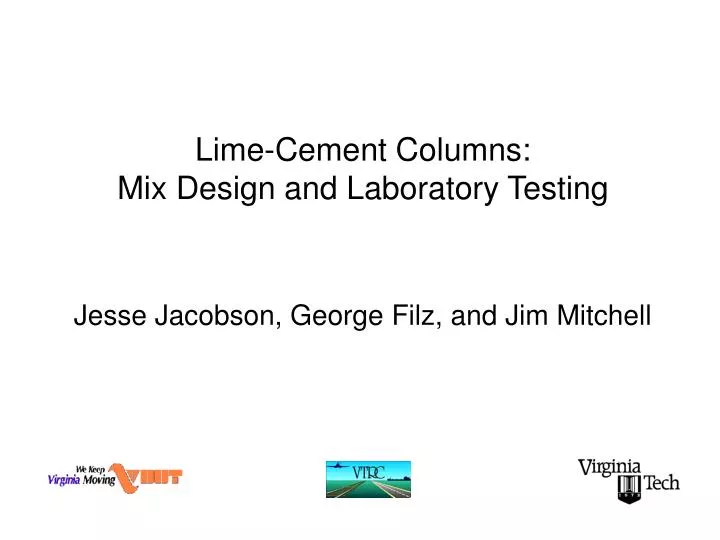 lime cement columns mix design and laboratory testing