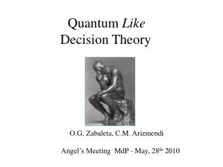 Quantum Like Decision Theory