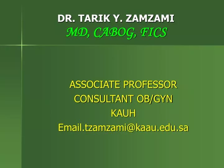 dr tarik y zamzami md cabog fics
