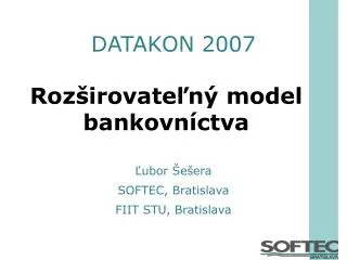 roz irovate n model bankovn ctva