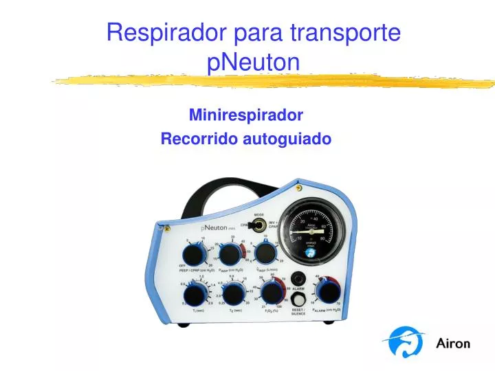 respirador para transporte pneuton