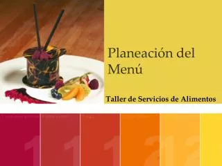 planeaci n del men