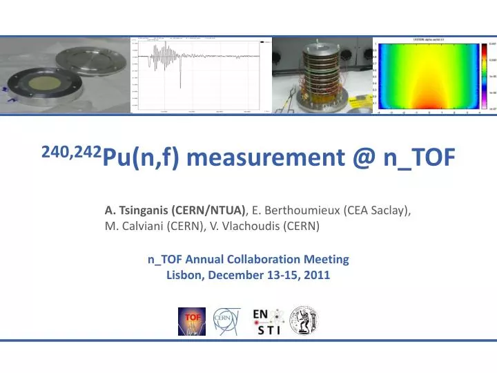 240 242 pu n f measurement @ n tof