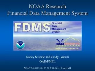 NOAA Research Financial Data Management System