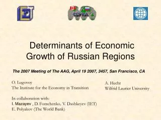 Determinants of Economic Growth of Russian Regions