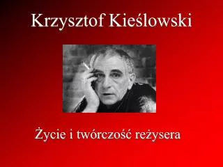 krzysztof kie lowski