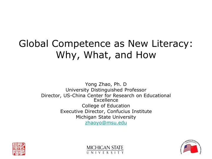 global competence as new literacy why what and how
