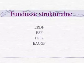 fundusze strukturalne