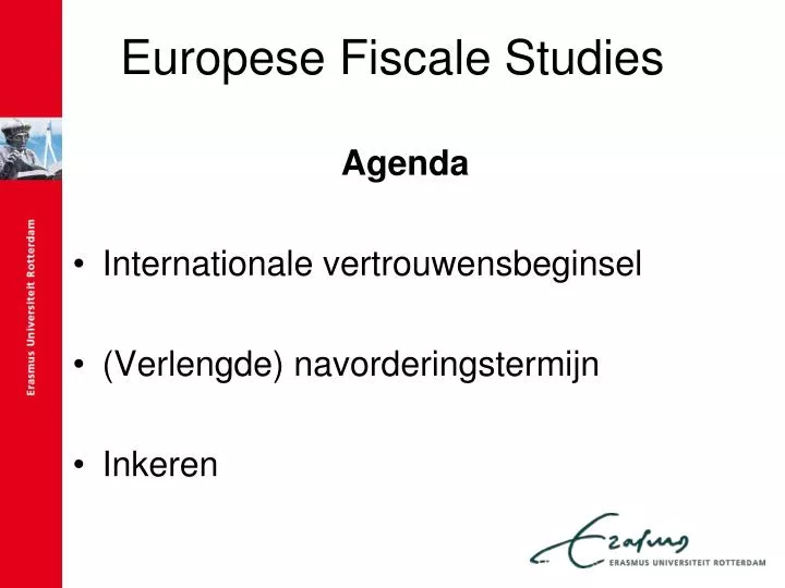 europese fiscale studies