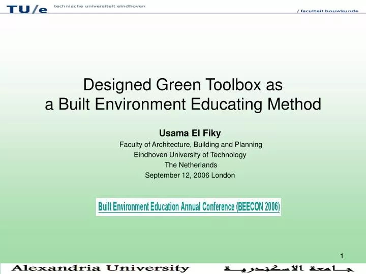 designed green toolbox as a built environment educating method
