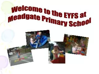 Welcome to the EYFS at Meadgate Primary School