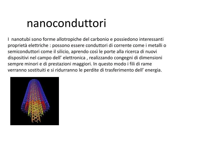 nanoconduttori