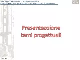 presentazoione temi progettuali