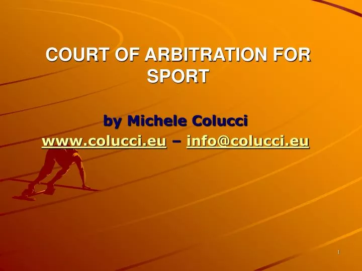 court of arbitration for sport