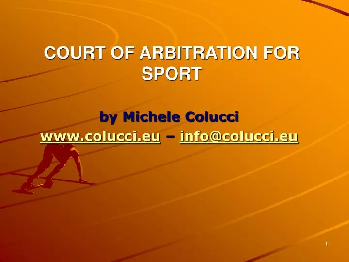 Ppt Court Of Arbitration For Sport Powerpoint Presentation Free Download Id 4103528