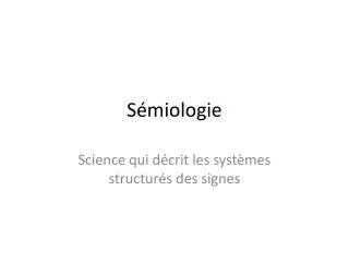 s miologie