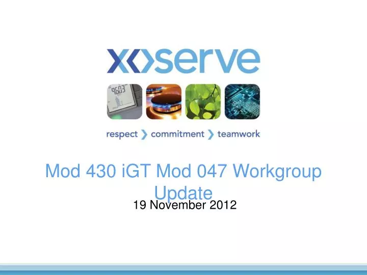 mod 430 igt mod 047 workgroup update