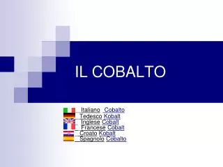 il cobalto