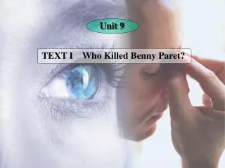 TEXT I Who Killed Benny Paret?