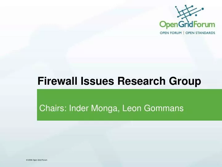 firewall issues research group