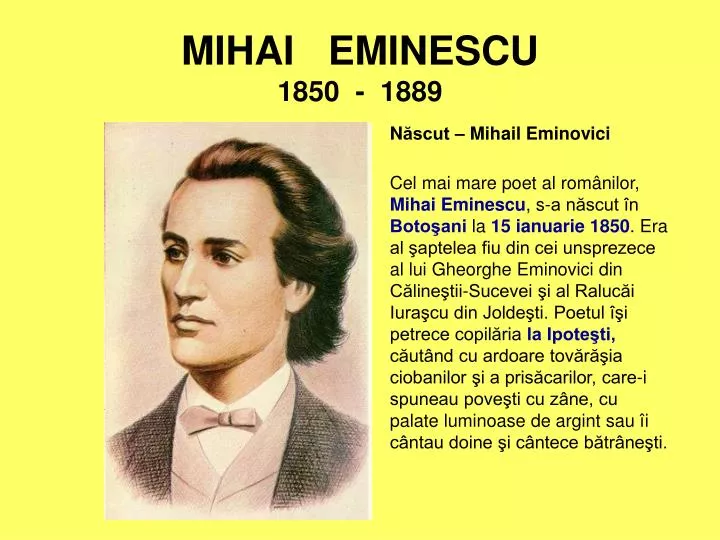 mihai eminescu 1850 1889