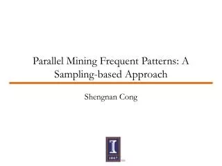 Parallel Mining Frequent Patterns: A Sampling-based Approach