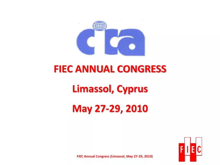 fiec annual congress limassol cyprus may 27 29 2010