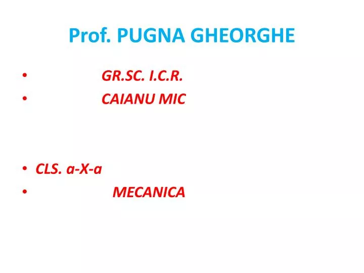 prof pugna gheorghe