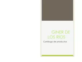 giner de los r os