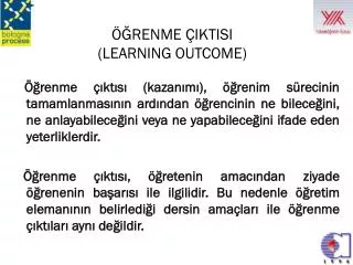 renme iktisi learning outcome