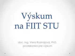 v skum na fiit stu