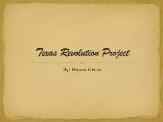 Texas Revolution Project