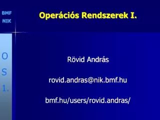 oper ci s rendszerek i