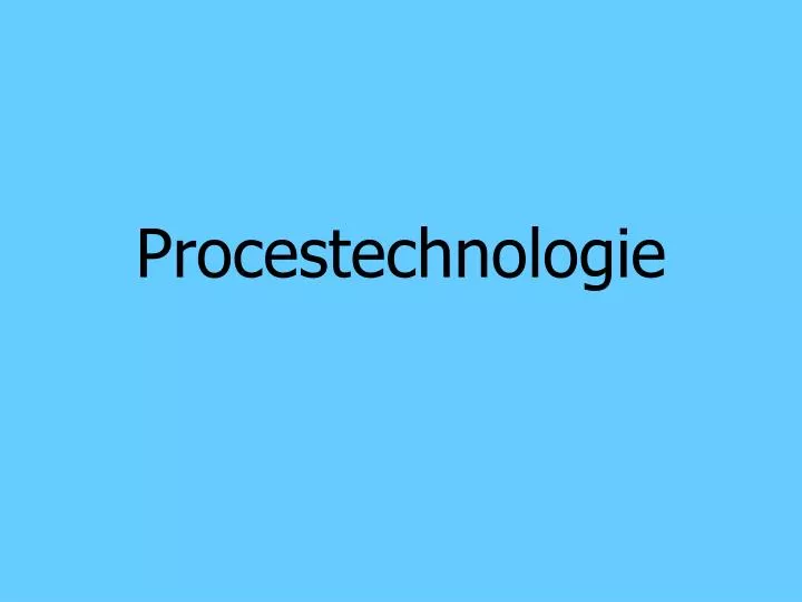 procestechnologie